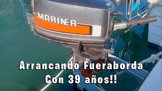 Arrancando Motor fueraborda Mariner de 4hp 2 tiempos [upl. by Herald]