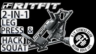 RitFit BLP01 2In1 Leg Press And Hack Squat Machine [upl. by Aineg340]