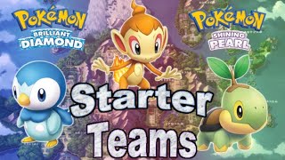 What is the Best Team for Each Sinnoh Starter in Brilliant Diamond and Shining Pearl [upl. by Ro]