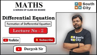 Class 12  Differential Equation  L2 [upl. by Novat457]