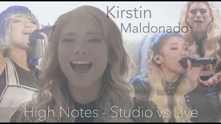 Kirstin Maldonado  High Notes Studio vs Live [upl. by Annah]