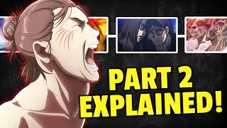 Attack on Titan PART 2 RECAP  AOT Final Season Explained [upl. by Porush]