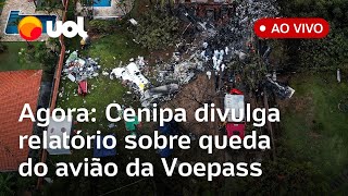 Acidente da Voepass Cenipa divulga relatório sobre queda do avião em Vinhedo acompanhe ao vivo [upl. by Islean]