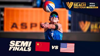 XueX Y Xia vs NussKloth  Semi Final Highlights  Doha Finals 2024 BeachProTour [upl. by Friedly]