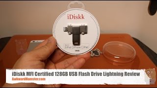 iDiskk MFI Certified 128GB USB Flash Drive Lightning Review [upl. by Unity]