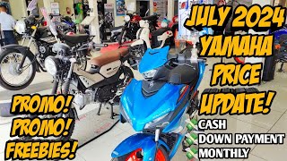 Yamaha Motorcycle July 2024 Price Update All Units Cash Down Monthly Langga Gail [upl. by Peskoff]