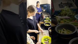 Cooking training for foreigners  Cooking Class Sri Lanka trending srilanka travel tourist [upl. by Ynnub]