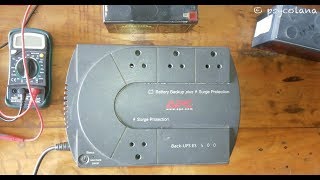 Apc Back Ups ES 500 opening and Battery Replacement [upl. by Anires594]