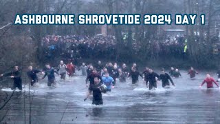 Ashbourne Shrovetide football 2024 raw footage  Day 1  13th February [upl. by Anaela588]