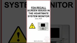 Screen problem in LVAD Heartmate 3 FDA recall lvad [upl. by Attenauq942]