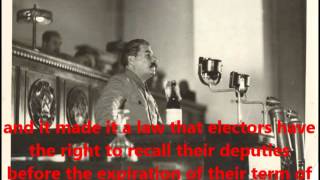 Stalin Soviet Elections Speech 1937 Full ENGLISH SUBS [upl. by Alorac]