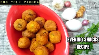 Egg Yolk Pakoda  Evening Snacks Recipe  Egg Recipe  Crispy Snack recipe Shorts [upl. by Solokin960]