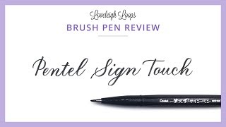 PENTEL SIGN TOUCH  Brush Pen Review for Calligraphy and Lettering [upl. by Allekram]