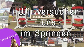 Wir versuchen uns im Springen [upl. by Ardnassela]