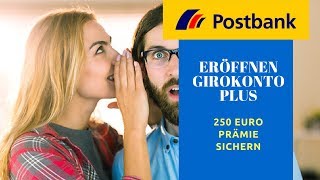 Postbank girokonto plus eröffnen [upl. by Hatch]