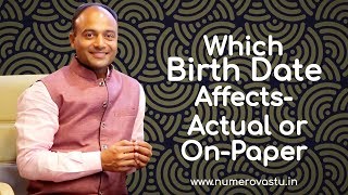 Which Birth Date Affects  Actual or OnPaper   AstroNumerology Workshop Video [upl. by Susanetta982]