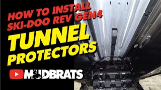 INSTALL TUNNEL PROTECTORS REV GEN4 Rev Gen5 SkiDoo Snowmobiles [upl. by Ardnalac461]