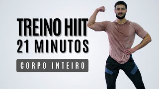 21 minutos de TREINO HIIT em CASA para trabalhar o corpo inteiro e queimar muita gordura [upl. by Bird]