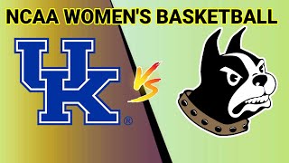 Kentucky Wildcats vs Wofford Terriers  20242025 NCAA Womens Basketball Live Score [upl. by Wei]