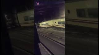 Talgo accident  Madrid  Spain [upl. by Nylimaj]