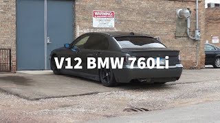 FULLY STRAIGHT PIPED V12 BMW 760Li [upl. by Tsirhc]