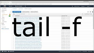 How to tail your AWS CloudWatch log group [upl. by Irahc]