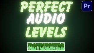 How to Normalize Audio Levels in Premiere Pro [upl. by Arolf]