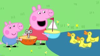 Peppa Pig Full Episodes  The Boat Pond  Cartoons for Children [upl. by Dorothee]