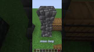 how to build a wall using Cobbled Deepslate and Spruce in minecraft update 121 shorts [upl. by Tram]