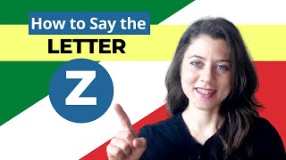 The LETTER Z Zeta Italian Pronunciation  Practice [upl. by Cinamod]