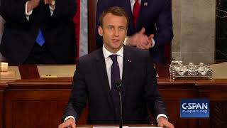 French President Emmanuel Macron Addresses Congress  FULL SPEECH CSPAN [upl. by Annaesor]