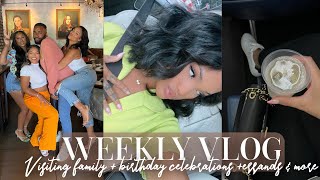 WEEKLY VLOG VISITING FAMILY  CELEBRATIONS  ERRANDS  AT HOME TREATMENTS ampMORE  ALLYIAHSFACE VLOG [upl. by Martineau]