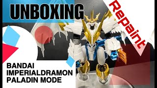 Imperialdramon Paladin Mode Amplified Bandai Spirits FigureRise Standard  Repaint [upl. by Qulllon]