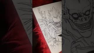 Dibujando a ryuk de deathnote shinigami art drawing artwork dibujo sketch manga anime [upl. by Eiderf]