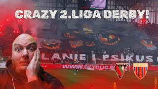 ZAGŁĘBIE SOSNOWIEC VS POLONIA BYTOM  PYROTECHNIC BATTLE [upl. by Yttiy]