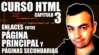 CURSO HTML 3  ENLAZAR PAGINAS DE UNA MISMA WEB [upl. by Atnoled]