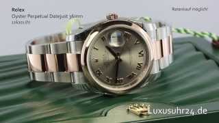 Rolex Oyster Perpetual Datejust 36mm 116201 Luxusuhr24 Ratenkauf ab 20 EuroMonat [upl. by Alimhaj]