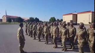 Drill Sergeant brings motivation through marching cadences [upl. by Anah]