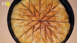 Hazır yufka ile baklava tarifi Cevizli baklava tarifi baklava tarifi ev baklavası [upl. by Assenat94]