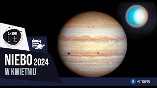 Przelot jasnej asteroidy pożegnanie komety i rzadka koniunkcja planet Niebo w kwietniu 2024 [upl. by Anauqes]