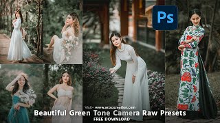 Green Tone Preset Photoshop । Photoshop Presets Free Download 2024 [upl. by Malachi108]