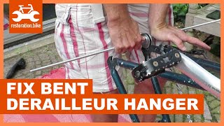 How to easily fix a bent derailleur hanger from an aluminium frame [upl. by Dyolf]