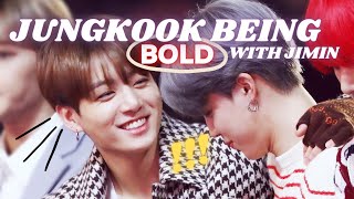 Jungkook being bold with Jimin [upl. by Latsyrhc]