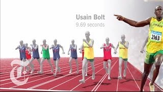 London Olympics 2012  Usain Bolts Gold in the 100 Meter Sprint  The New York Times [upl. by Brandy663]