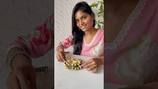 Sweet corn 🌽 husk తో candle holder DIY tealightcandleholder diwalispecial [upl. by Dowd]