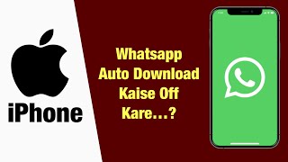 iphone whatsapp auto download off kaise kare  how to off auto download whatsapp in iPhone [upl. by Ydniw]