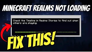 How to Fix Minecraft Realms Not Loading Bedrock [upl. by Yuma]