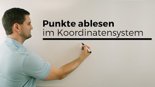 Punkte ablesen im Koordinatensystem 3D Vektorgeometrie  Mathe by Daniel Jung [upl. by Rramahs299]