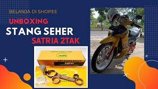 Unboxing Stang Seher Npp Satria 2 Tak Hiu Lumba Beli dari Shopee [upl. by Orihakat929]