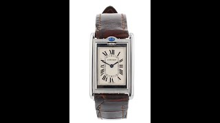 Cartier Tank Basculante Pre Owned Watch Ref 2405 [upl. by Barbie]